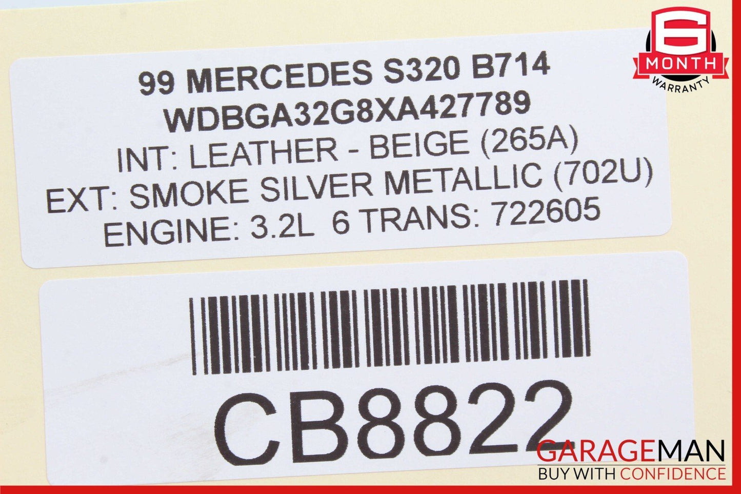 92-99 Mercedes W140 S320 400SEL Rear Left & Right Side Upper Control Arm OEM