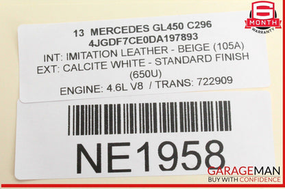 12-19 Mercedes X166 GL450 Front Right Side Driveshaft CV Drive Axle Shaft OEM