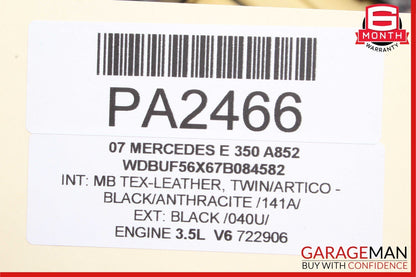 07-09 Mercedes W211 E350 E500 Rear Left Driver Side Interior Door Panel OEM