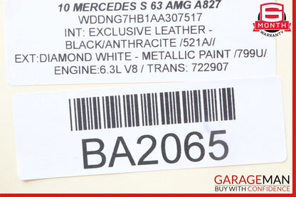 07-13 Mercedes W221 S63 AMG Rear Right or Left Side Door Control Module Unit