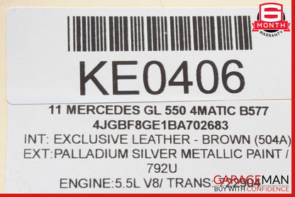 06-13 Mercedes X164 GL550 ML500 Front Right Exterior Door Handle Keyless Go OEM