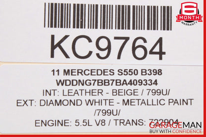 07-13 Mercedes W221 S550 S400 Rear Right or Left Side Door Control Module OEM
