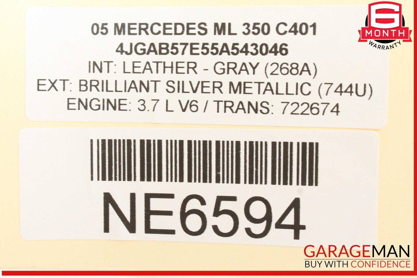 98-05 Mercedes W163 ML350 ML500 Body Comfort Control Module Unit 1635459032 OEM