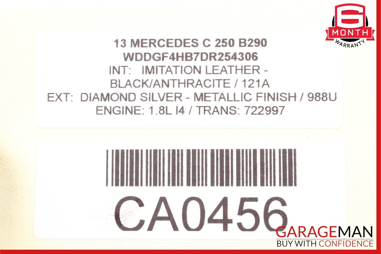12-15 Mercedes W204 C250 SLK250 M271 1.8L Lower Engine Motor Oil Pan Section