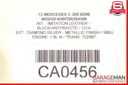 12-15 Mercedes W204 C250 SLK250 M271 1.8L Lower Engine Motor Oil Pan Section