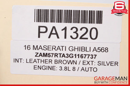 14-17 Maserati Ghibli S Q4 Rear Right / Left Suspension Shock Absorber Strut OEM