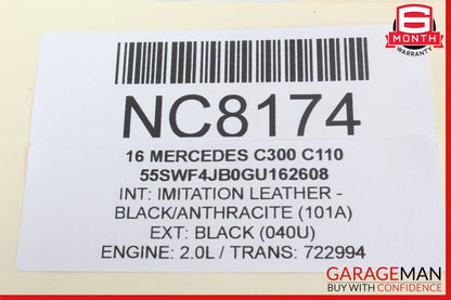 15-20 Mercedes W205 C300 C400 Windshield Washer Fluid Reservoir Bottle Tank OEM