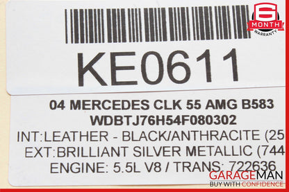 03-12 Mercedes W209 CLK55 CL55 AMG Front Left Driver Door Window Regulator Motor