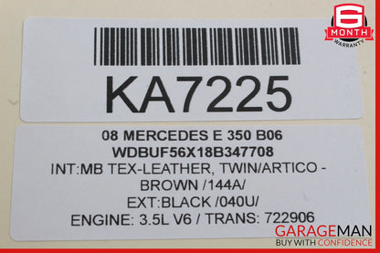 03-09 Mercedes W211 E350 E500 Front Left Driver Side Window Regulator Motor OEM