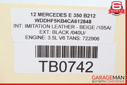10-16 Mercedes W212 E250 E350 Front Right Passenger Side Lower Control Arm RWD
