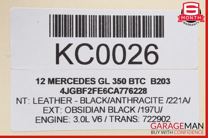 07-16 Mercedes X164 GL350 GL550 Third Seat Row Power Folding Control Module OEM