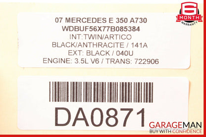 07-09 Mercedes W211 E350 Front Left Side Seatbelt Seat Belt Retractor Brown