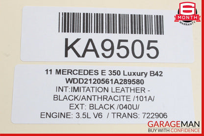 10-13 Mercedes W212 E400 E350 Front Left Exterior Door Handle Assembly Black