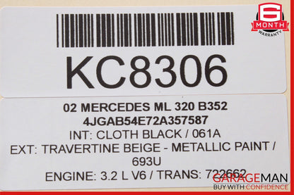 02-05 Mercedes W163 ML320 ML500 Front Right & Left Bose Sound Speaker Set OEM