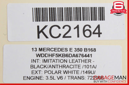 10-16 Mercedes W212 E250 E350 Sedan Front Right Spindle Knuckle Hub Bearing RWD