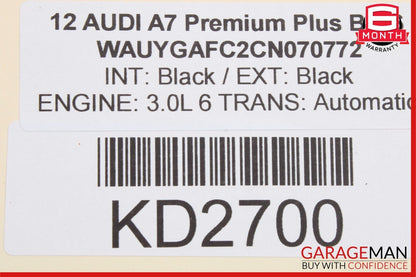12-18 Audi A7 A6 Rear Right or Left Side Axle Shaft 8R0501203C OEM