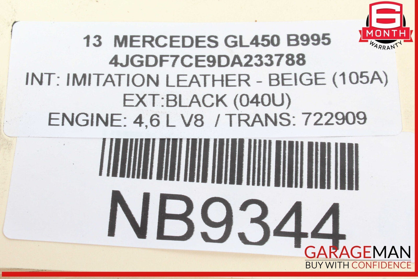 13-14 Mercedes X166 GL450 Air Intake Cleaner Box Right Side 2780902801 OEM