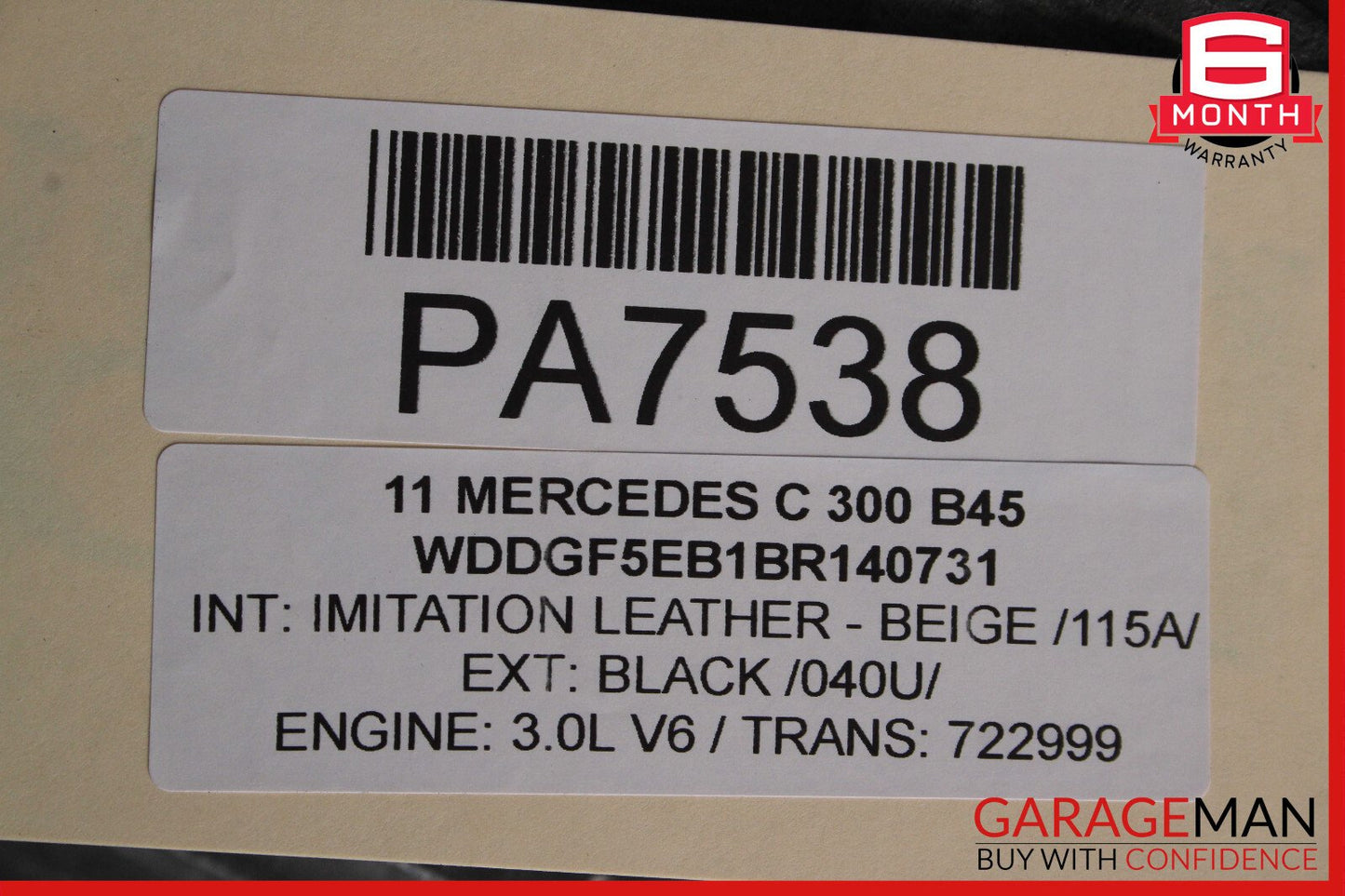 06-11 Mercedes W204 C300 722.9 7G Automatic Transmission Assembly 722.999 157k