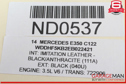 10-16 Mercedes W212 E350 E550 E400 Front Interior Top Upper Rear View Mirror OEM