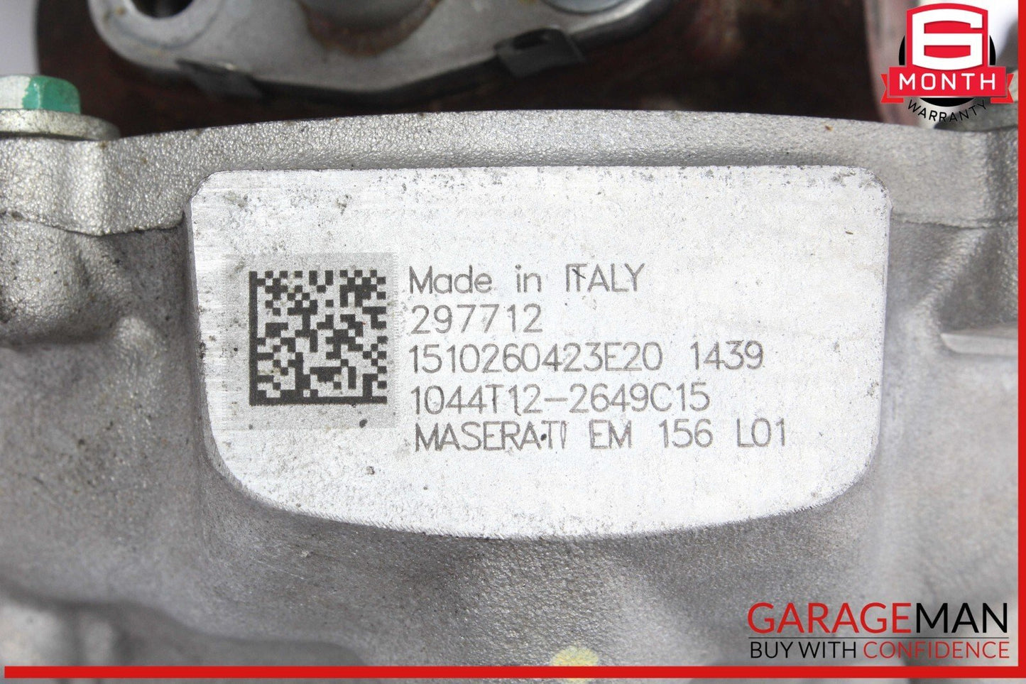 14-20 Maserati Quattroporte Ghibli Left Turbocharger Turbo Charger Manifold OEM
