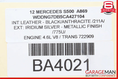 10-13 Mercedes W221 S550 S63 AMG Rear Parking Parktronic Control Module Unit OEM