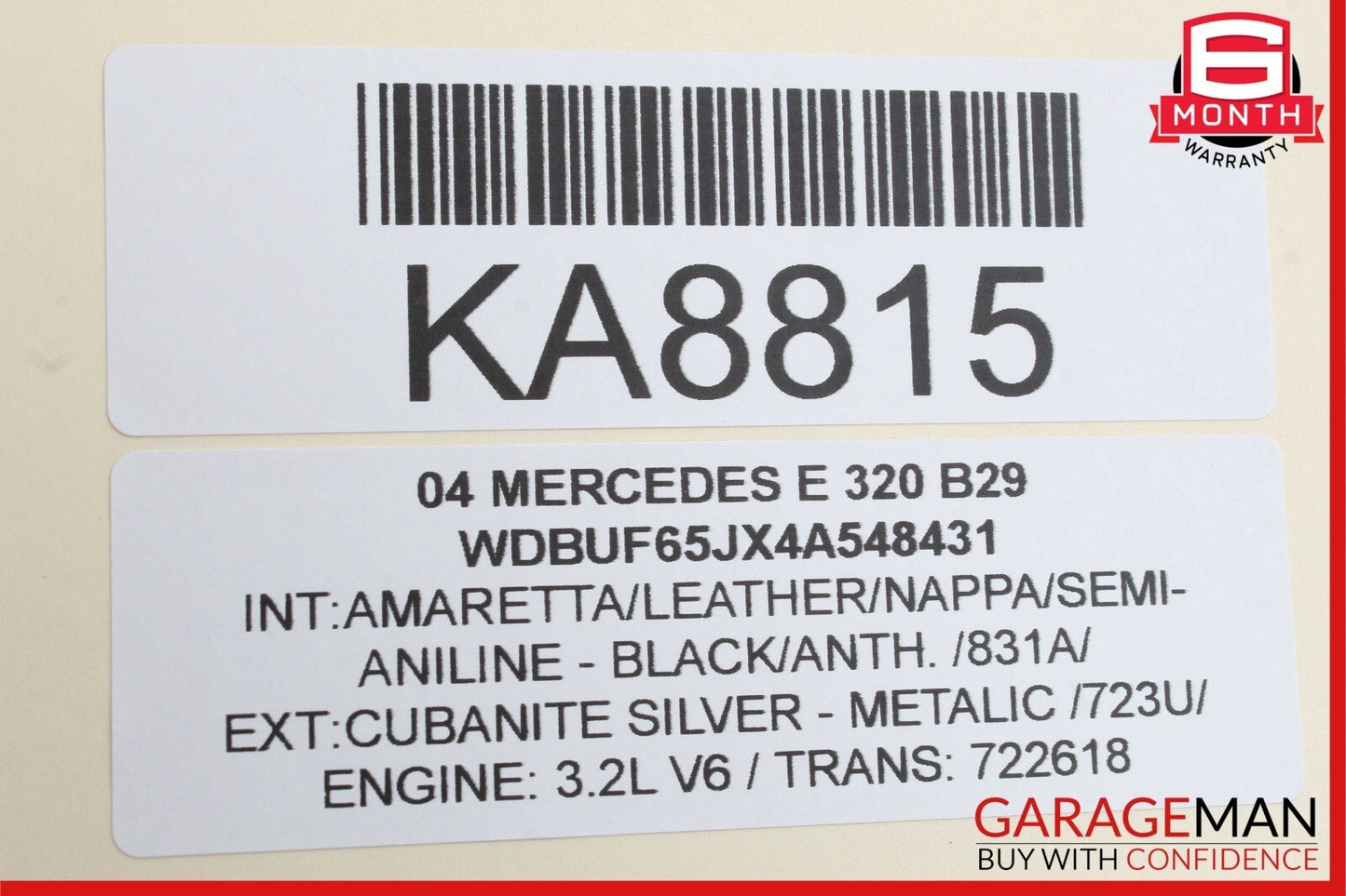 03-06 Mercedes W211 E320 E500 Rear Left Driver Side Door Control Module Unit