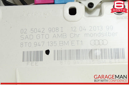 13-16 Audi Q5 SQ5 A4 S4 Front Upper Overhead Dome Reading Light Lamp 8T0947135BM