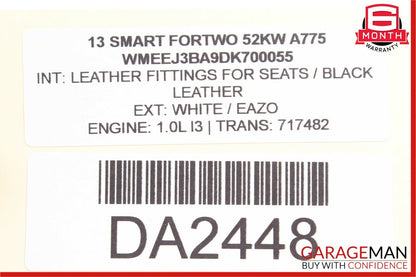 08-14 Smart Fortwo W451 Dash Dashboard Storage Compartment Trim Panel Cover OEM