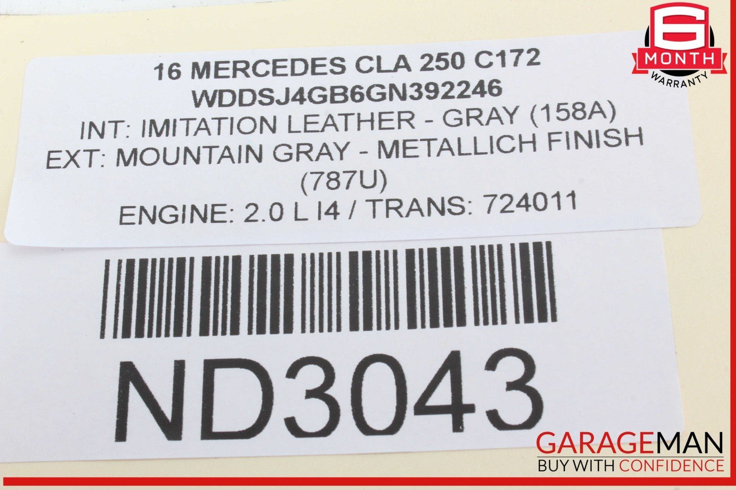 14-20 Mercedes W117 CLA250 Rear Left or Right Side Suspension Lower Control Arm