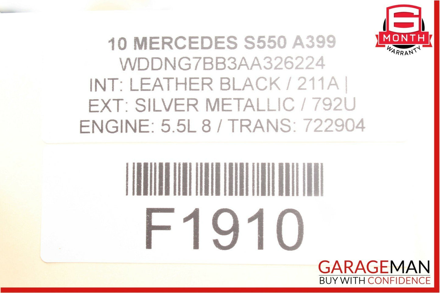 07-13 Mercedes W221 S500 S400 Front Right Under Seat Computer Control Module OEM