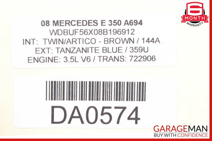 03-09 Mercedes W211 E550 E500 E63 AMG Rear Right Side Door Control Module Unit