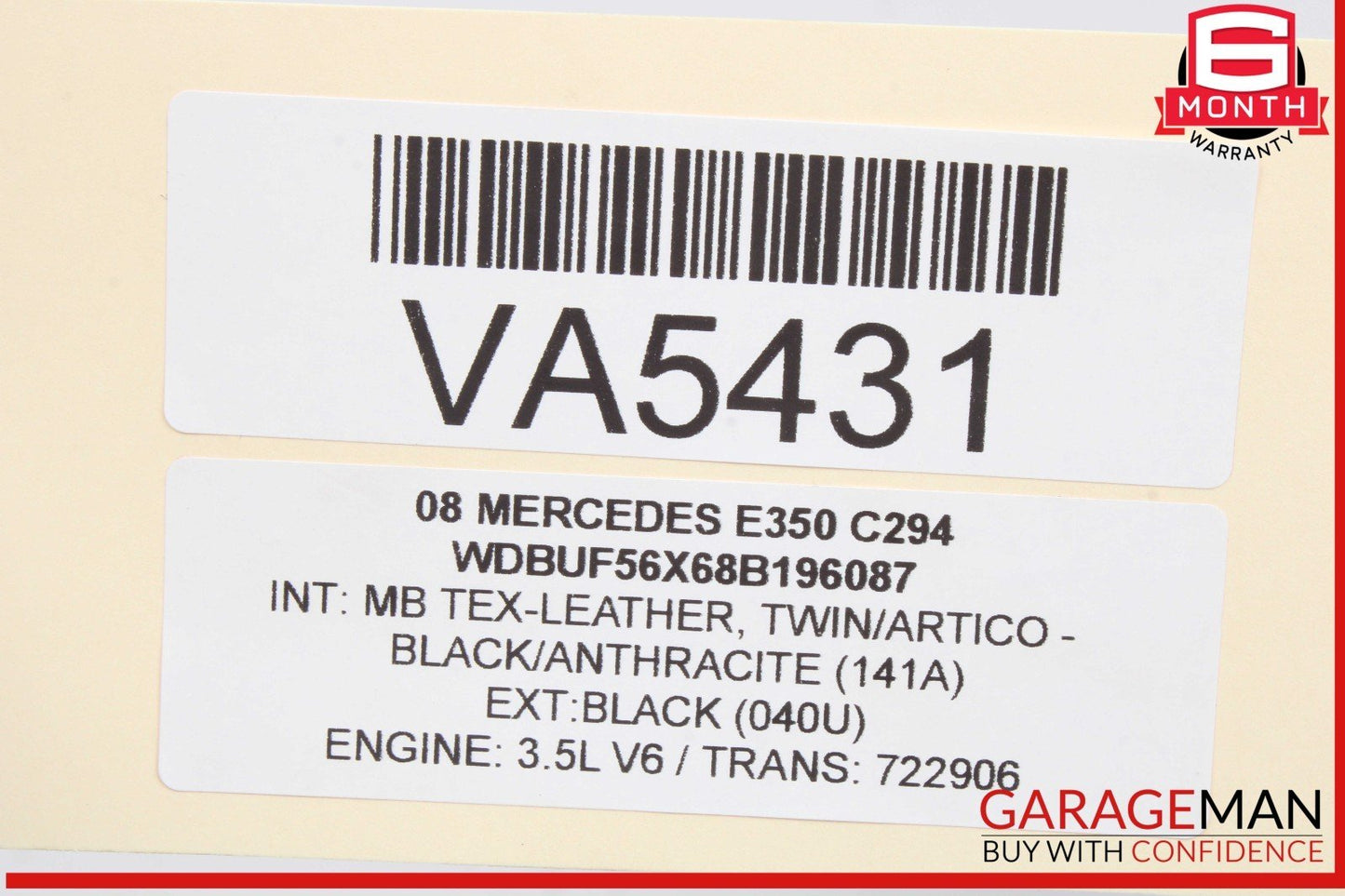 05-12 Mercedes W211 E350 ML350 Left Side Engine Camshaft Cam Shaft Intake OEM