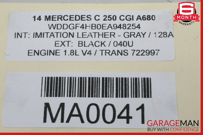 08-17 Mercedes SLK250 E350 C250 Front Right Side Spindle Knuckle Hub Bearing RWD