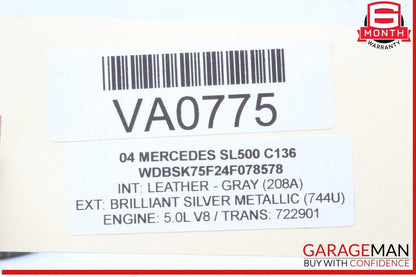03-06 Mercedes R230 SL500 SL600 ABC Hydraulic Suspension Line Hose Pipes OEM