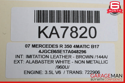 06-13 Mercedes W251 R350 GL450 Front Right Side Door Control Module OEM