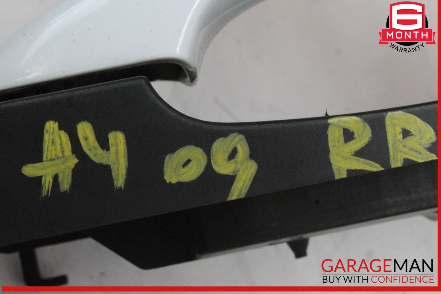 09-16 Audi A4 A5 Right Passenger Side Exterior Door Handle White 8T0837886A OEM
