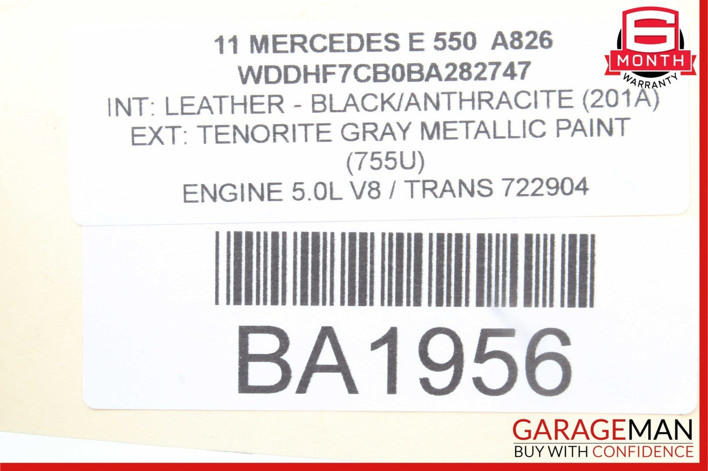 08-17 Mercedes W212 E550 C300 CLS550 SLK350 Trunk Lid Latch Lock Actuator OEM