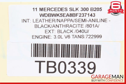 05-11 Mercedes R171 SLK350 SLK280 SLK300 Dashboard Glove Box Storage Black
