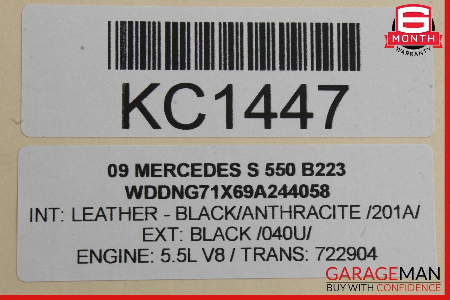07-13 Mercedes W221 S550 S63 AMG Trunk Locking Hydraulic Pull Down Pump Assembly