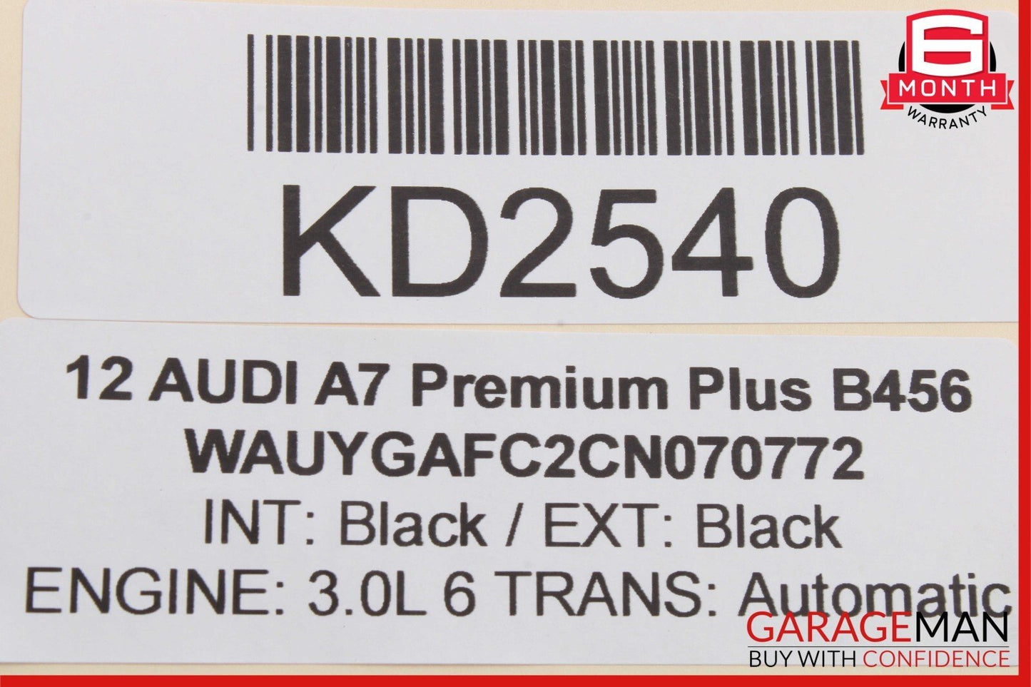 12-18 Audi A7 Rear Right Passenger Side Door Lock Latch Actuator OEM