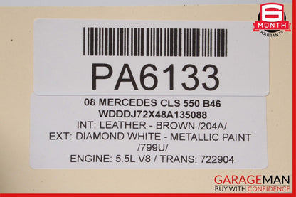 06-09 Mercedes W209 CLK350 Front Right Side Interior Door Panel Trim Assy Black