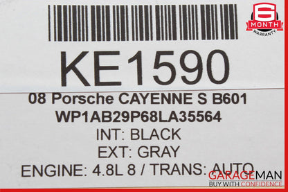 03-10 Porsche Cayenne S 955 957 Rear Left Side Door Window Regulator Motor OEM