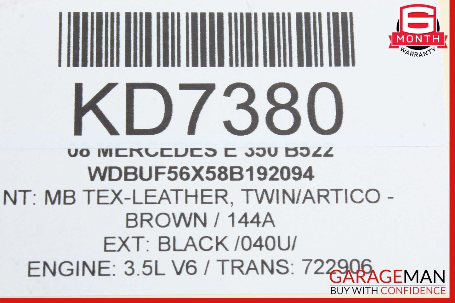 03-09 Mercedes W211 E550 E500 E550 E63 Rear Right Side Door Lock Latch Actuator