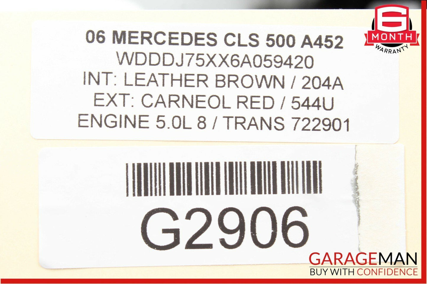 06-11 Mercedes W219 CLS500 CLS63 Rear Left Door Control Module OEM
