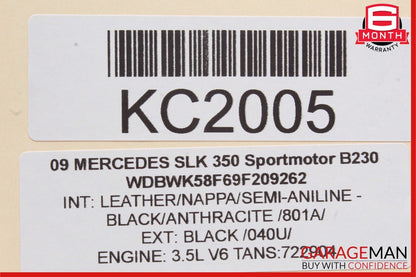 05-11 Mercedes R171 SLK350 SLK280 Front Left Side Door Tweeter Speaker Cover OEM