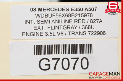 03-09 Mercedes W211 E350 E550 Front Right Side Door Window Regulator Motor Unit