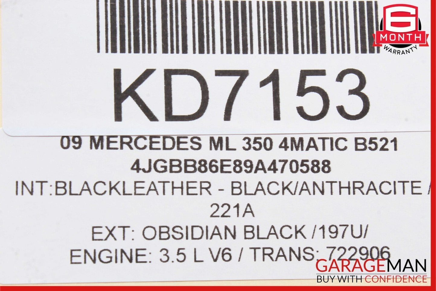08-18 Mercedes X164 GL450 CLS550 ML350 Subwoofer Amp Amplifier Harman Becker
