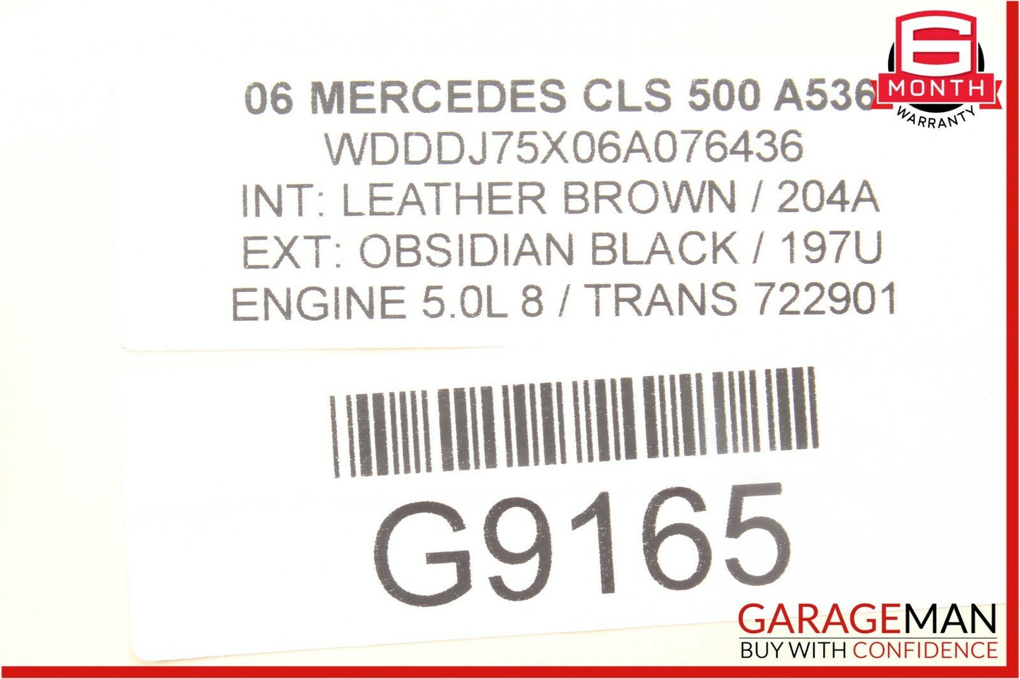 06-09 Mercedes W219 CLS500 E350 Front Left Driver Side Foglight Fog Light Lamp