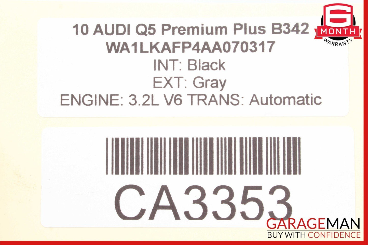 09-18 Audi Q5 A6 A7 A8 Rear Right or Left Side CV Axle Shaft 8R0501203C OEM