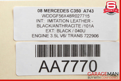 08-11 Mercedes W204 C350 C250 A/C Climate Control Switch Trim Bezel Wood OEM